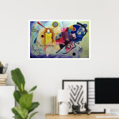 Kandinsky 1925/yellow/red/blue/pixdezines ポスター (ホームオフィス)