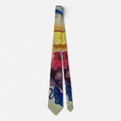 Kandinsky 1925/yellow/red/blue/pixdezines tie ネクタイ (正面)