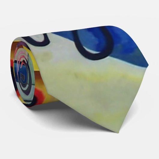 Kandinsky 1925/yellow/red/blue/pixdezines tie ネクタイ (ロール)
