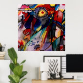 Kandinsky - 293，有名なアートワーク， ポスター (ホームオフィス)