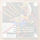 Kandinsky - Above and Left, ガラスコースター (裏面)