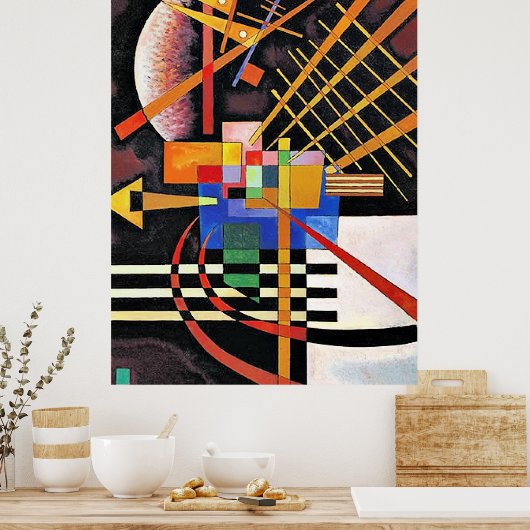 Kandinsky - Above and Left, ポスター (キッチン)