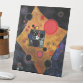 Kandinsky - Accent on Rose, 台座サイン (インサイチュ)