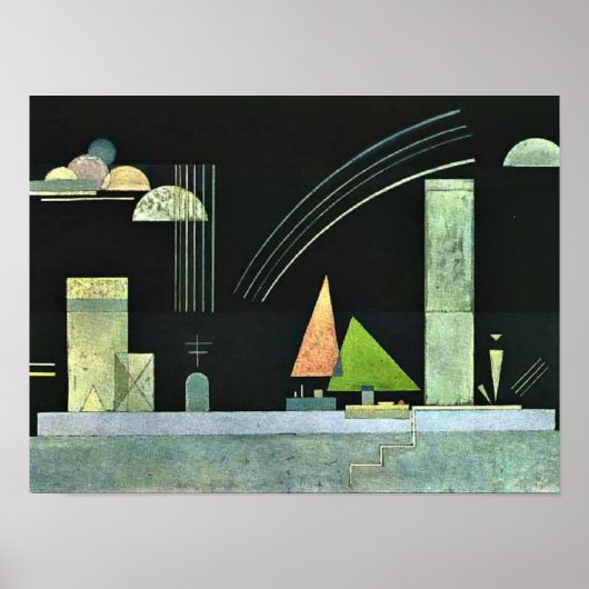 Kandinsky - At Rest,抽象芸術アートワーク ポスター (正面)