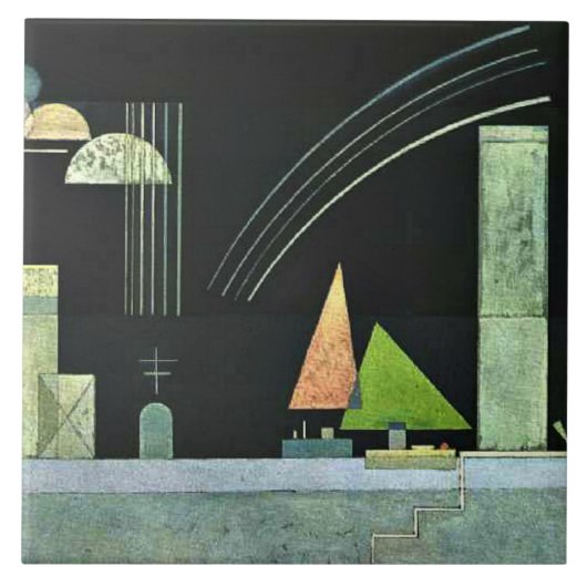 Kandinsky - At Rest、有名な絵画S、 タイル (正面)