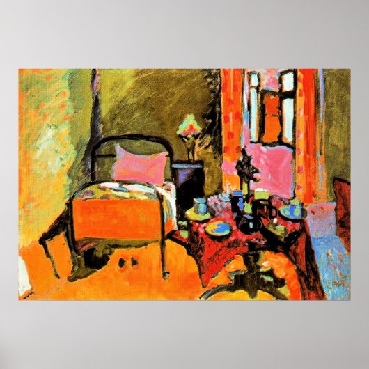 Kandinsky - Bedroom in Aintmillerstrasse, ポスター (正面)