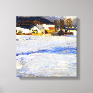 Kandinsky - Bei Starnberg – 冬, キャンバスプリント