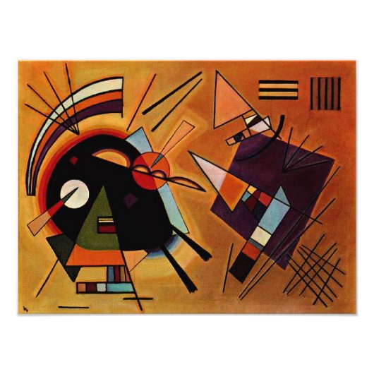 Kandinsky - Black and Violet, フォトプリント (正面)