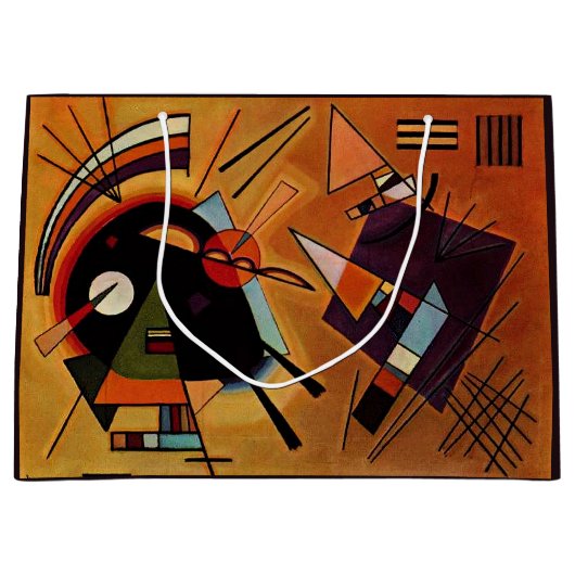 Kandinsky - Black and Violet, ラージペーパーバッグ (正面)