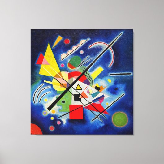 KANDINSKY - BLUE 絵を描's - 1924 - Bauhaus - キャンバスプリント (正面)