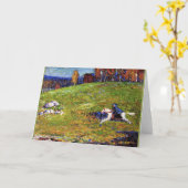 Kandinsky - Blue Rider, landscape 絵画's カード (黄色い花)