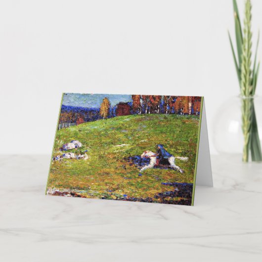 Kandinsky - Blue Rider, landscape 絵画's カード (正面)