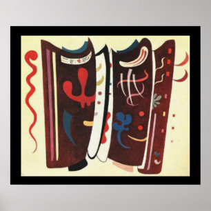Kandinsky Brownサプリメント抽象芸術絵画ズ ポスター