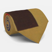 Kandinsky Brown Red Yellow Blue Abstract Painting ネクタイ (ロール)