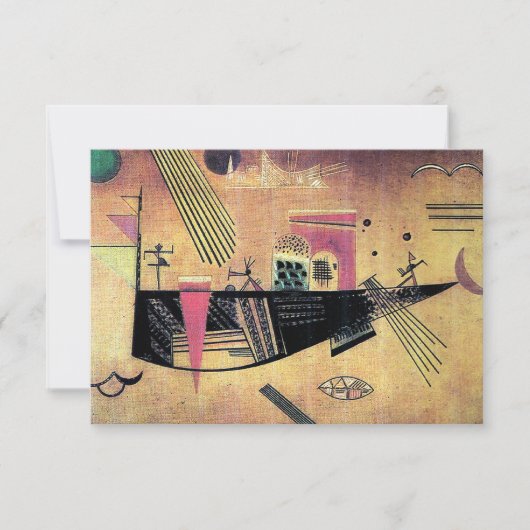 Kandinsky - Capricious, famous painting, サンキューカード (正面)