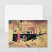 Kandinsky - Capricious, famous painting, サンキューカード (正面/裏面)