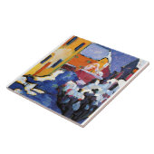 Kandinsky - Cemetery and Vicarage in Kochel タイル (側面)