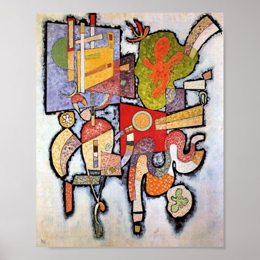 Kandinsky - Complex, Simple, abstract art painting ポスター (正面)