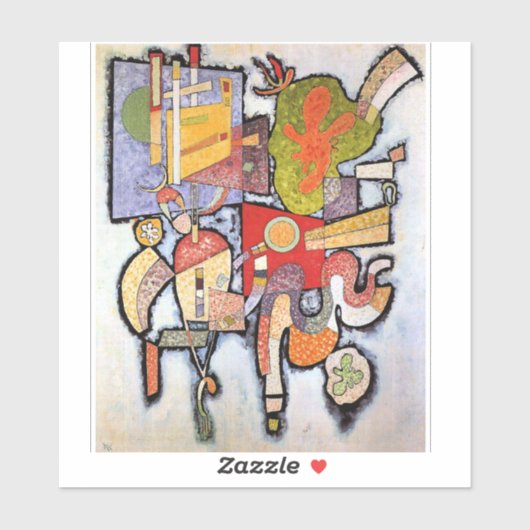 Kandinsky - Complex Simple, abstract artwork, シール (シート)