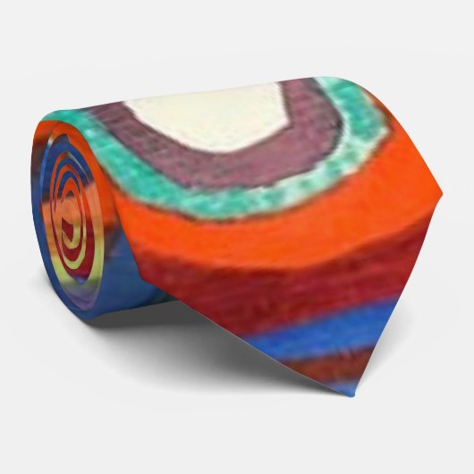 Kandinsky - Concentric Circles, famous artwork, ネクタイ (ロール)