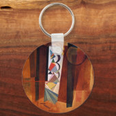 Kandinsky Development in Brown 絵画抽象芸術 キーホルダー (正面)
