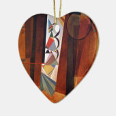 Kandinsky Development in Brown 絵画抽象芸術 セラミックオーナメント (左)