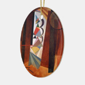 Kandinsky Development in Brown 絵画抽象芸術 セラミックオーナメント (左)