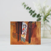 Kandinsky Development in Brown 絵画抽象芸術 ポストカード (スタンド正面)