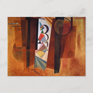 Kandinsky Development in Brown 絵画抽象芸術 ポストカード