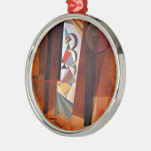 Kandinsky Development in Brown 絵画抽象芸術 メタルオーナメント (左)