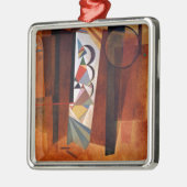 Kandinsky Development in Brown 絵画抽象芸術 メタルオーナメント (左)