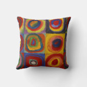 Kandinsky Farbstudie Quadrate Colourful Squares クッション (裏面)