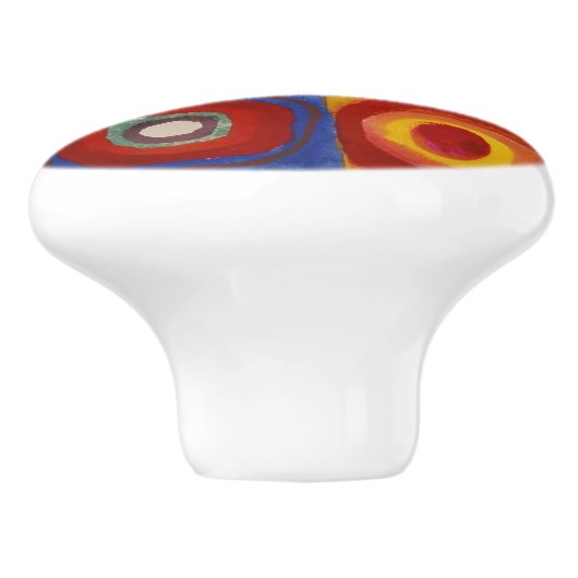 Kandinsky Farbstudie Quadrate Colourful Squares セラミックノブ (側面)