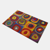 Kandinsky Farbstudie Quadrate Colourful Squares ドアマット (アングル)
