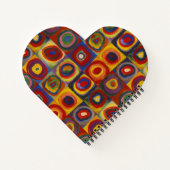 Kandinsky Farbstudie Quadrate Colourful Squares ノートブック (裏面)