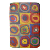 Kandinsky Farbstudie Quadrate Colourful Squares バスマット (正面縦)