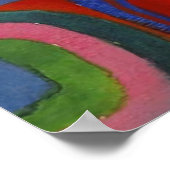 Kandinsky Farbstudie Quadrate Colourful Squares ポスター (角)