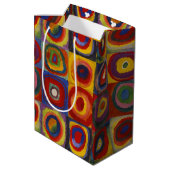 Kandinsky Farbstudie Quadrate Colourful Squares ミディアムペーパーバッグ (裏面アングル)