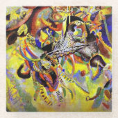 Kandinsky - Fugue, abstract painting, ガラスコースター (正面)
