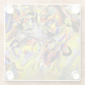 Kandinsky - Fugue, abstract painting, ガラスコースター (裏面)