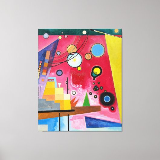 KANDINSKY - HEAVY RED (Schweres Rot) - 1924 - キャンバスプリント (正面)