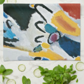Kandinsky Impression IIIコンサート抽象芸術絵画ズ キッチンタオル (折り畳み)