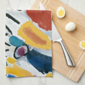 Kandinsky Impression IIIコンサート抽象芸術絵画ズ キッチンタオル (四つ折り)