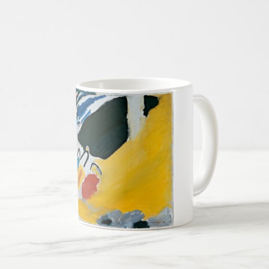 Kandinsky Impression IIIコンサート抽象芸術絵画ズ コーヒーマグカップ (正面右)
