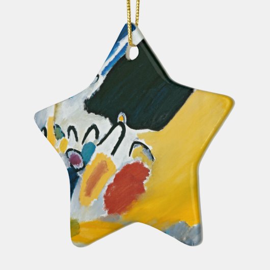 Kandinsky Impression IIIコンサート抽象芸術絵画ズ セラミックオーナメント (左)