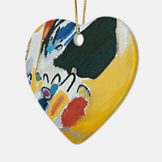 Kandinsky Impression IIIコンサート抽象芸術絵画ズ セラミックオーナメント (左)