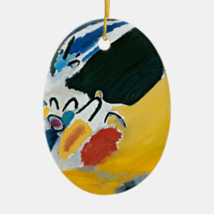 Kandinsky Impression IIIコンサート抽象芸術絵画ズ セラミックオーナメント