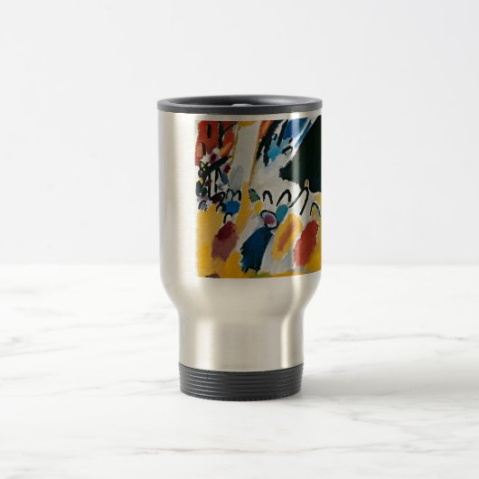 Kandinsky Impression IIIコンサート抽象芸術絵画ズ トラベルマグ (中央)