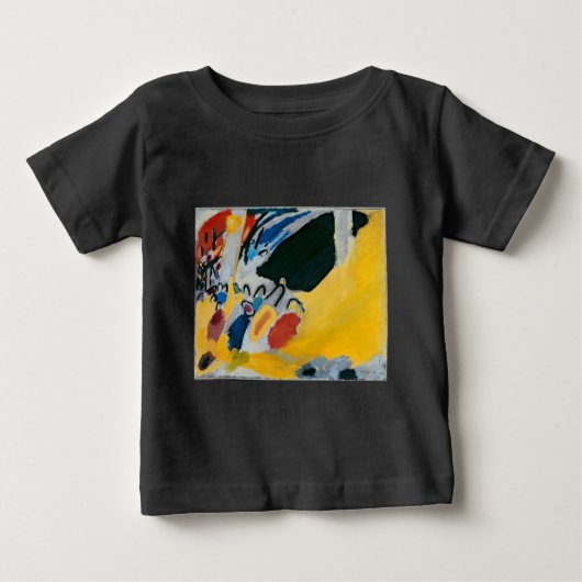 Kandinsky Impression IIIコンサート抽象芸術絵画ズ ベビーTシャツ (正面)