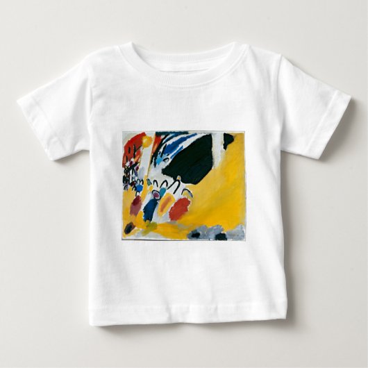 Kandinsky Impression IIIコンサート抽象芸術絵画ズ ベビーTシャツ (正面)